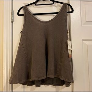 Sun & Shadow Vintage Look Grey Tank